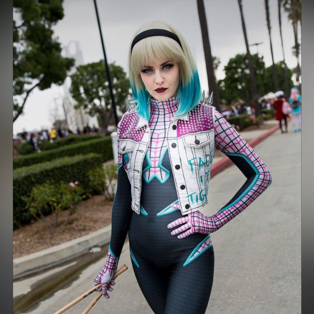 Custom Print Spider-Gwen Punk Suit